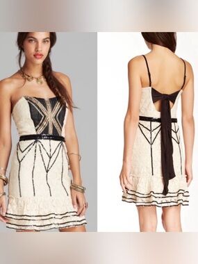 Free People Lace croquette dress